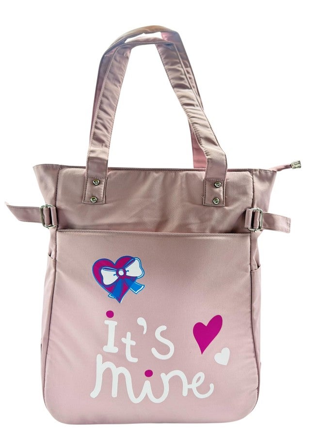 Yatee Large Pink Tote Bag for Women & Girls - Waterproof Shoulder Handbag, Travel Tote, College & Office Laptop Bag, Lightweight Shopping & Beach Bag - Image 1